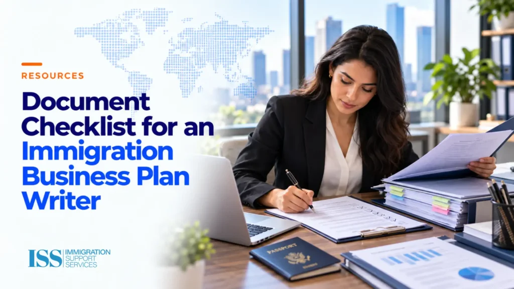 Immigration business plan checklist